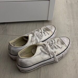 Converse Off-White Canvas Sneakers